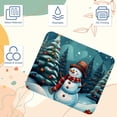 thumbnail image 3 of Snowman 8.3x9.8 Inch Square Non-Slip Rubber Bottom Mouse Pad, Desk Pad, Desk Mat - Printed Design for Office and Gaming, 3 of 6