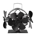thumbnail image 2 of Ventilador De Estufa, 3 Cabezales, 18 Aspas, Soplado De 270 Grados, Flujo De Aire Eficiente, Ventilador De Estufa Accionado Por Calor, Ahorro De Energía Para Chimenea, 2 of 7