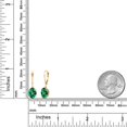 thumbnail image 6 of Gem Stone King 14K Yellow Gold Rainforest Topaz Earrings for Women | 4.00 Cttw | Gemstone November Birthstone | Oval 9X7MM, 6 of 6