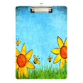 thumbnail image 2 of Sunflower 12.5x9in Clipboard, Durable Acrylic with Metal Clip and Wall Hook for Office or Classroom, 2 of 10