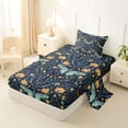 thumbnail image 4 of Erosebridal Gothic Moth Twin Sheet Sets,Orange Blossom Floral Bedding For Adult 3pcs, 4 of 6