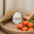 thumbnail image 4 of Easter Egg Decorations with Jute Bows for Rustic Home Decor, Tiered Tray Styling and Spring Holiday Table Centerpiece (Multicolor), 4 of 6