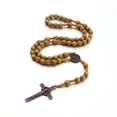 thumbnail image 2 of Hand Made Wooden Rosary Necklaces Catholic Pendant Necklaces, 2 of 5