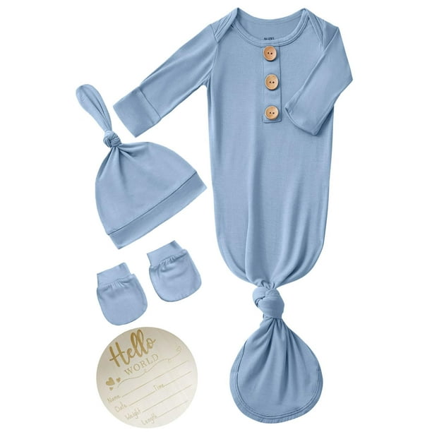 Conjunto de pijama para bebé SUZEL con nudos y viscosa de bambú 0-3M