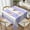Lavender Stripes, variant on Square Table Cloth, Ocean Blue Stripes Tablecloth Washable Dinng Table Covers Decoratives for Kitchen & Table Linens 52" x 52"