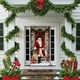 thumbnail image 4 of Seyotauo Christmas Door Cover Decoration Santa Claus Front Door Cover Xmas Hanging Banner Santa Background for Home Holiday Christmas Decoration, 4 of 6
