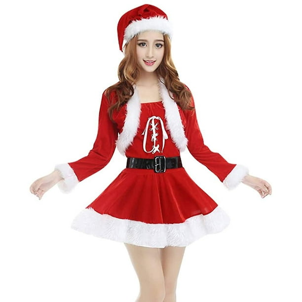 Mujer vestida de santa claus sale