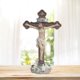 thumbnail image 3 of Crucifijo de pie religioso católico Jesús coleccionable escultura ración estante de estar colección de decoración de Pascua para El 12x5x20cm Baoblaze Crucifijo Jesús Corss, 3 of 8