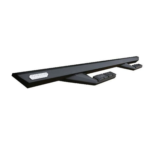 Convient pour Jeep Gladiator JT Iron Cross Nerf Bar GP-9481 Sidearm; avec Marches Tombantes; Design Angulaire; Revêtement en Poudre; Noir Mat; Acier; avec Embouts Soudés; Montage sur Panneau Basculant