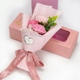 thumbnail image 3 of Césped Artificial 1Pcs Carnation Rose Soap Flower Bouquet Gift Box for Valentine's Day Anniversaries and Special Celebrations JASKFLY, 3 of 9