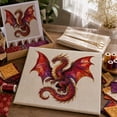 thumbnail image 5 of Dragon Patchwork DIY Kit, Layered Fabric Wall Art, Beginner-Friendly Sewing Craft for Door & Wall Decor, Creative Gift for Adults, 5 of 5