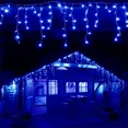 thumbnail image 3 of Decoraciones navideñas para el hogar, cortina LED para exteriores, guirnalda de luces de carámbanos, guirnalda de calle para la casa, decoración de invierno de 4 a 80 m para Año Nuevo, 3 of 5