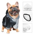 thumbnail image 3 of Balery Valley Gray Dragon Sudadera con Capucha para Perros Pequeños – Ropa para Mascotas, Disfraz para Perros y Gatos, Ideal para Fiestas y Cosplay-Large, 3 of 7
