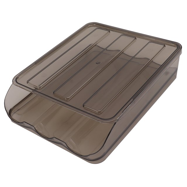 Porta Huevos para Refrigerador Translúcido Apilable Cajas de Almacenamiento de Huevos para Nevera Contenedor de Huevos Rodante Automático Bandeja de Huevos con Cubierta ANGGREK Otros