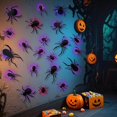 thumbnail image 7 of 36 PCS LED Purple Lighted 3D Bats Halloween Decoration, 5 Sizes & 4 Shapes Removable PVC Bats Sticker, Waterproof Halloween Bat Wall Decor for Home Indoor Outdoor Bedroom Window Door Wall Party Decor, 7 of 7