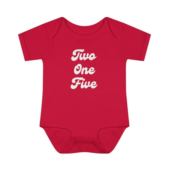 Two One Five Area Code Baby or Toddler One Piece