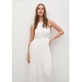 thumbnail image 1 of Mango Robe Midi Dos Nu Texturée en Blanc Taille 6 US, 1 of 1
