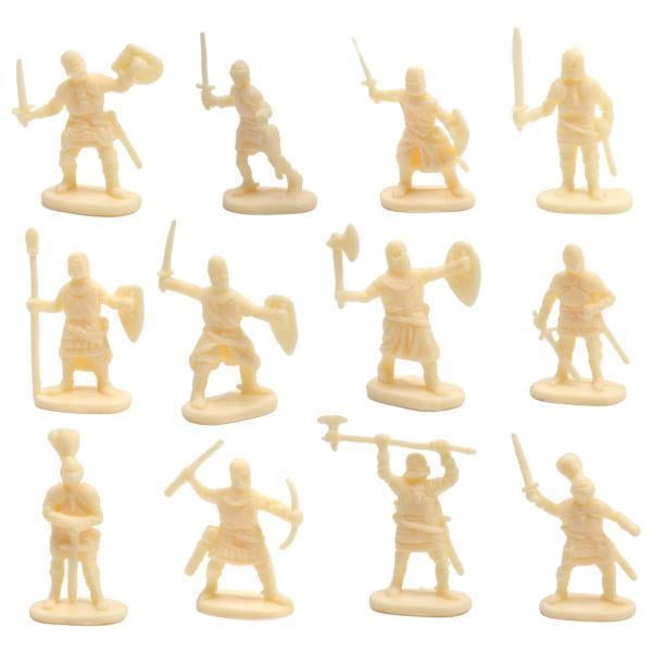 Figuras de Plástico Zulema 200 Piezas Caballero Medieval Juguetes de Acción Infantería Espadachín