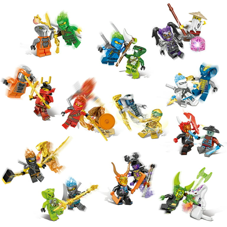 eksil Elemental element Buytra Set Of 24 Pcs Ninjago Mini Figures Kai Jay Sensei Wu Master Building  Blocks Toys - Walmart.com