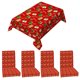thumbnail image 1 of Xihbxyly Mantel Navideño, Diseño Festivo, Poliéster Antimanchas, Mantel y Fundas para Asientos, Decoración para Fiestas Navideñas, Mesas para El Hogar, 140 X 140 Cm, 140 X 180 Cm, 140 X 210 Cm, 1 of 7