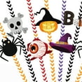 thumbnail image 3 of YAOMOBB Décorations de Fête Pailles Décoratives Crâne d'Araignée Designs pour Enfants 72 Pcs, 3 of 7