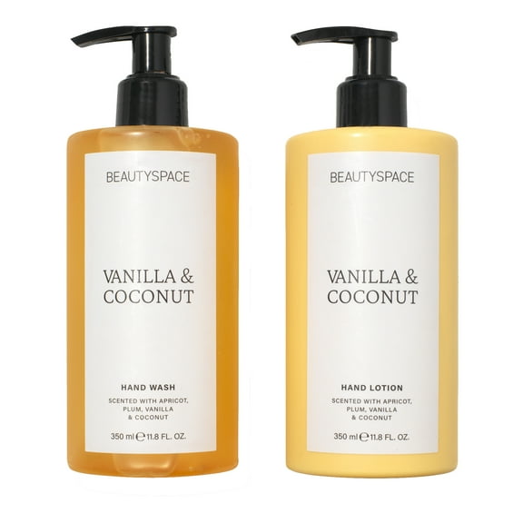 BEAUTYSPACE Vanilla and Coconut Hand Wash and Hand Lotion Duo