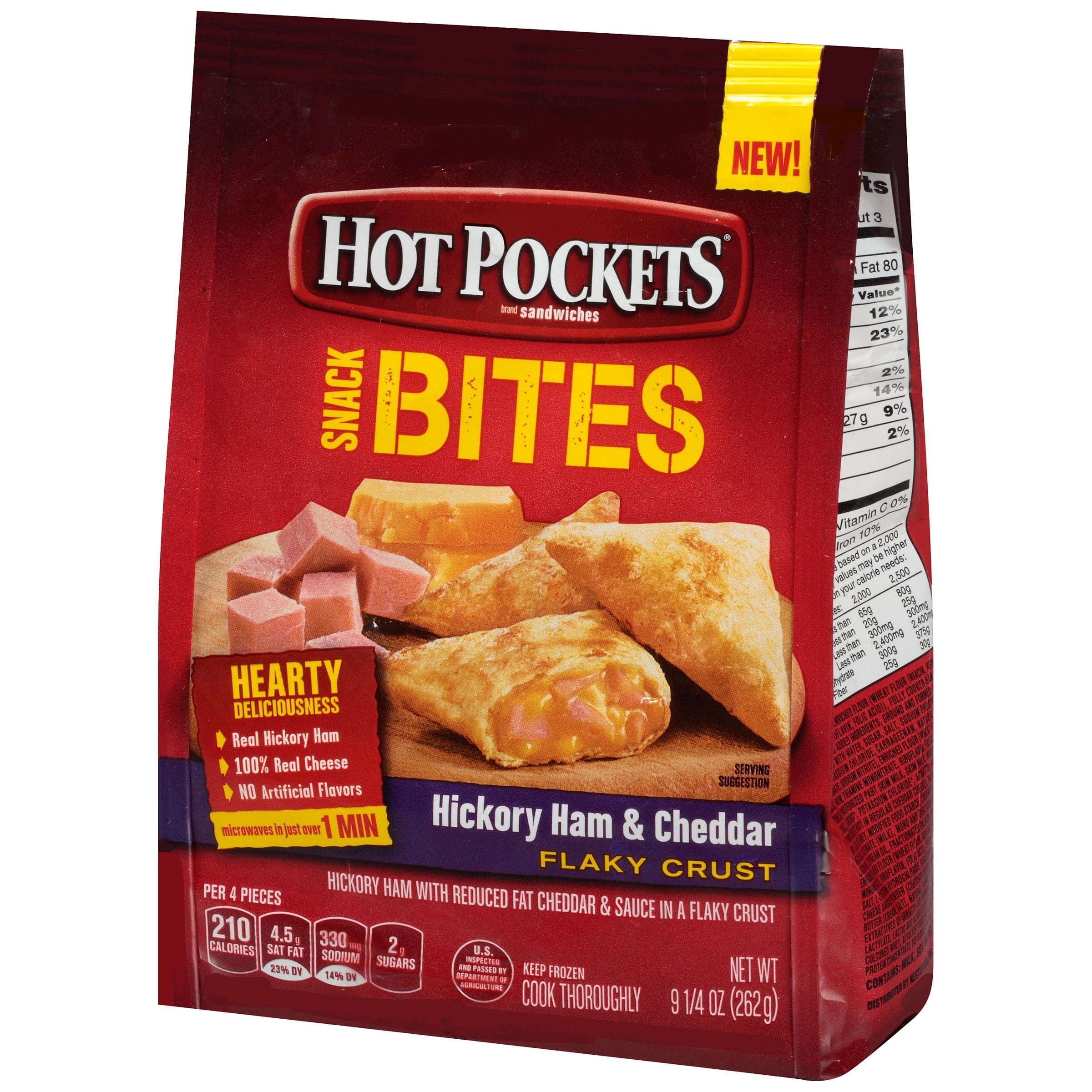 Hot Pockets Hickory Ham Cheddar Snack Bites 9 25 Oz Bag Hot Pockets Hickory Ham Cheddar Snack Bites 9 25 Oz Bag