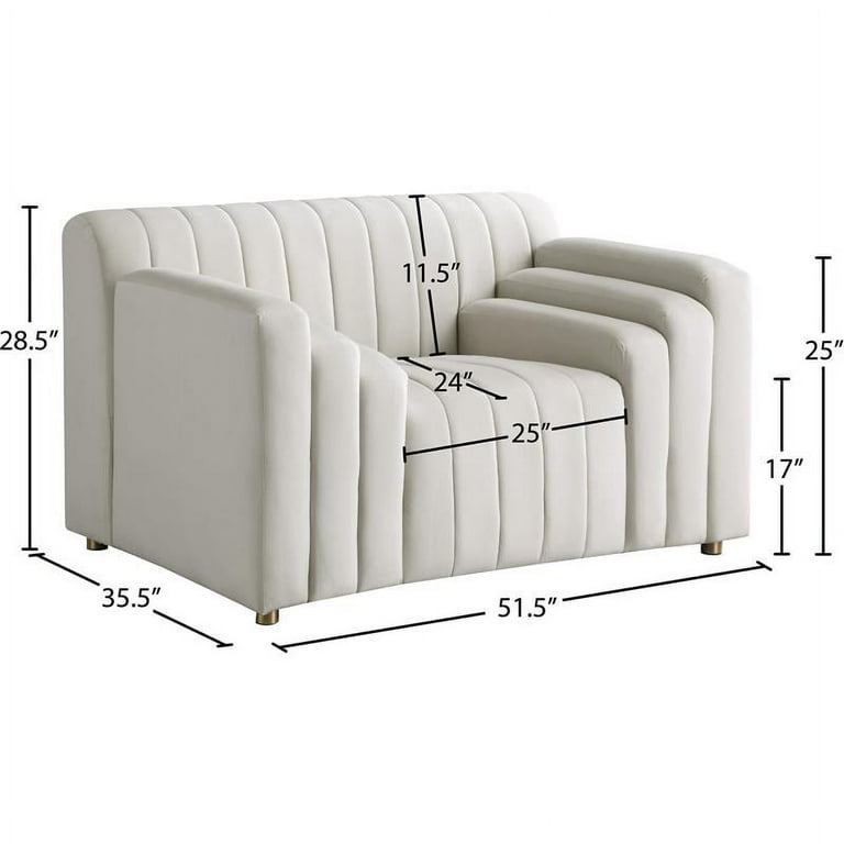 Meridian Furniture Naya Velvet Chair Meridian Furniture Naya Velvet Chair