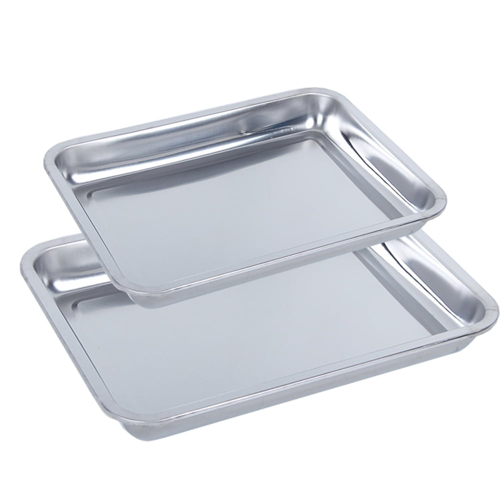 Meidong Baking Sheet Set of 2, Stainless Steel Baking Pans Tray Cookie