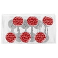 thumbnail image 5 of Christmas Shower Curtain Hooks（Set of 12）for Home Hotel Shower Rods Bathroom Crystal Glass Print Stainless Steel Round Curtain Hooks, 5 of 5