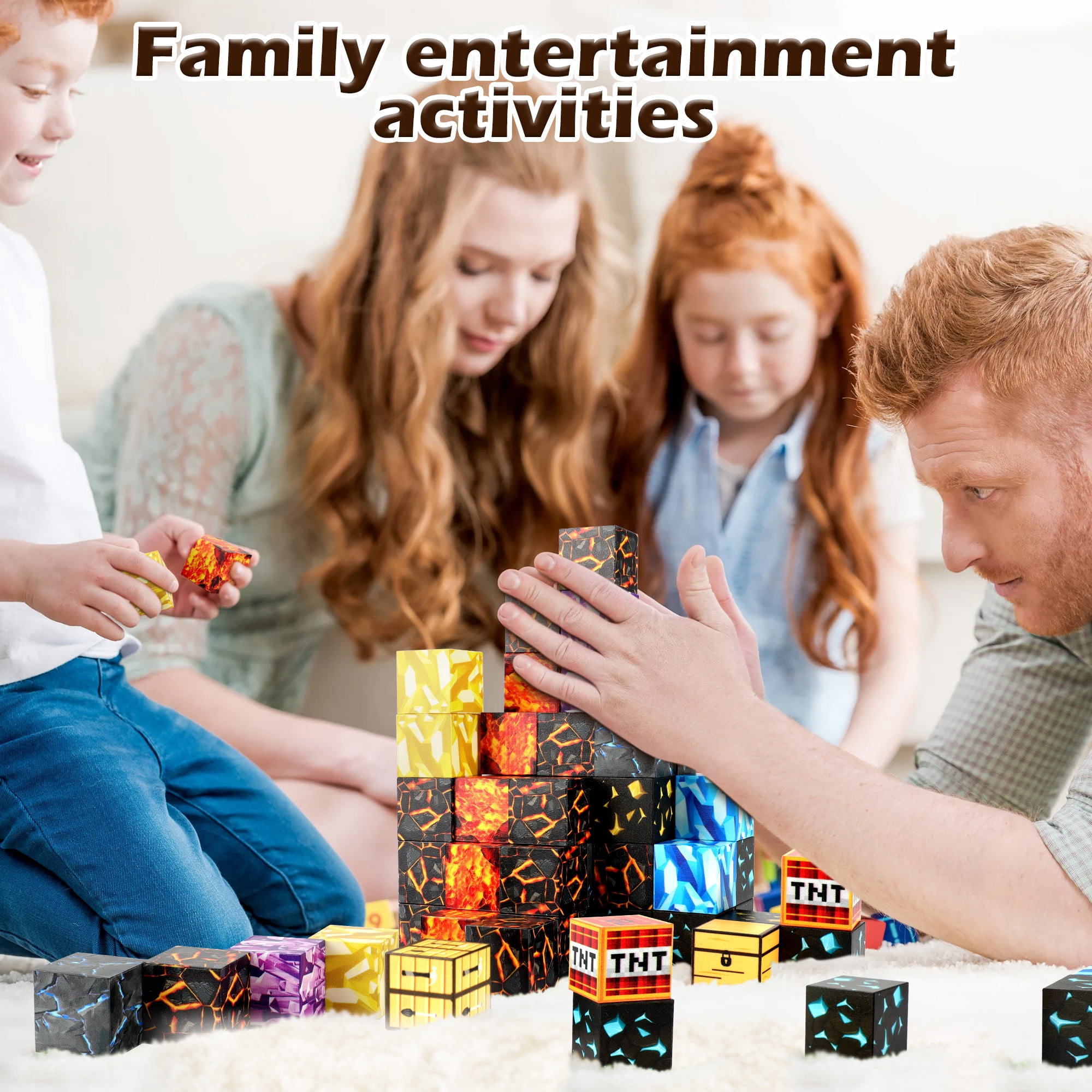 Magnetic Blocks-Build Mine Magnet World Sword Edition Mine Sword Caverns Magnet Classroom Must Haves Toddler Toys for Boys & Girls Age 3-4 4-5 6-8, Sensory Montessori Toys for Kids for 3+