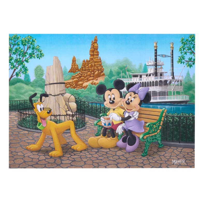 Disney Signature Puzzle 1000ピース Disney Signature Puzzle Mickey Minnie Pluto in Disneyland 1000