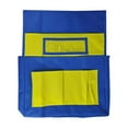 thumbnail image 3 of FIGHTY Chair Pocket Chair Back Organizer Classroom Stationery Card Seat Bag Chair Pocket Chair Back Partner Classroom Day Seat Back Items Storage(Yellow), 3 of 10