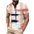 thumbnail image 2 of IROINNID T-Shirts for Big and Tall Men, Lightweight Thin Basic Botton Round Neck Summer Blouses for Men, 2 of 5