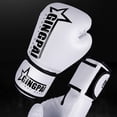 thumbnail image 2 of Soidarity Guantes de boxeo para Muay Thai Karate Kickbox Mma entrenamiento boxeo tailandés boxeo Mma guantes seguros Accesorios para máquinas de ejercicios azul 10 onzas, 2 of 6