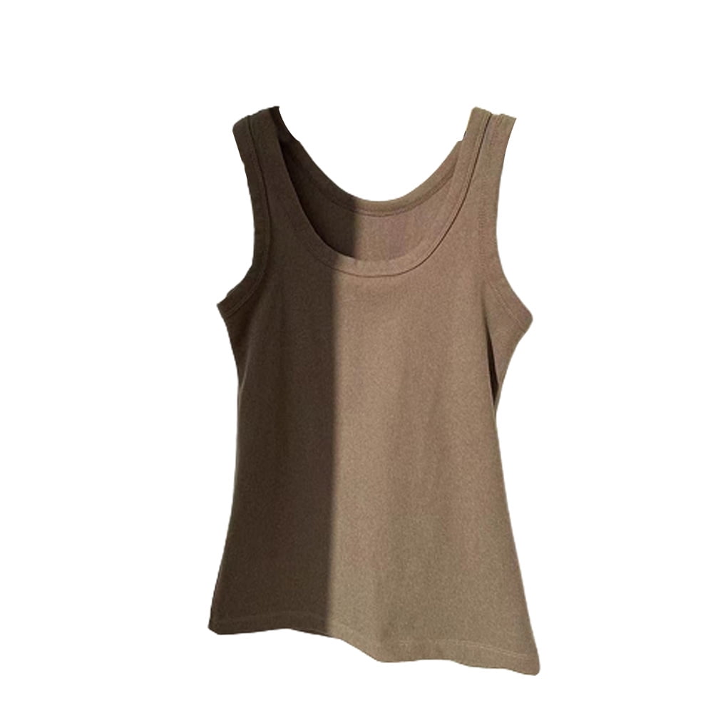 Women's Fleece Thermal Vest Shirt Sleeveless Camisole Basic Seamless