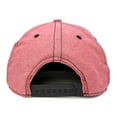 thumbnail image 3 of DALIX Premium Flat Bill Snapback Chambray Hat 6 Panel Cap (Red), 3 of 7