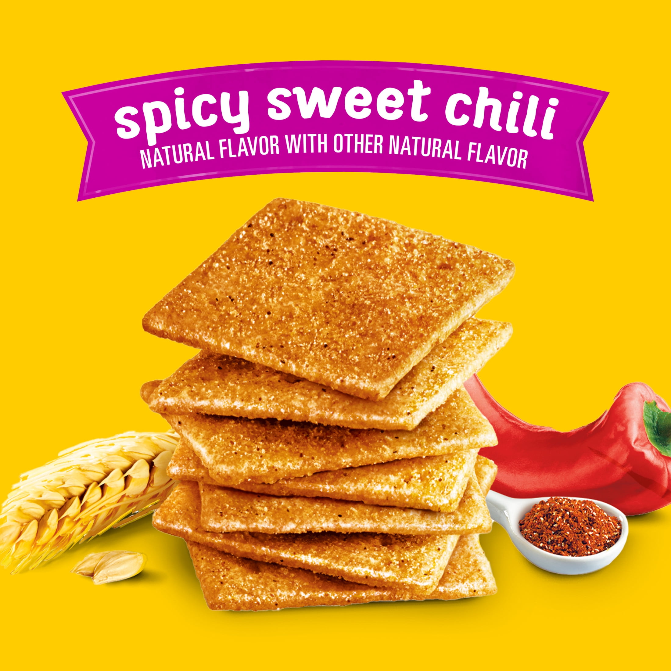 Wheat Thins Spicy Sweet Chili Snacks, Whole Grain Wheat Crackers, Snack Crackers, 8.5 oz
