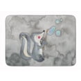 thumbnail image 1 of Carolines Treasures BB7352RUG Skunk & Bubbles Watercolor Machine Washable Memory Foam Mat, 1 of 4