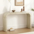 thumbnail image 2 of 52" Wood Console Table with Curved Edge, Natural Texture, Perfect for Entryways and Living Rooms,Natural, 2 of 14