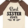 thumbnail image 4 of Inktastic Best Sister Ever Gift Girls Long Sleeve Baby Bodysuit, 4 of 5