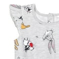 thumbnail image 3 of SPACE JAM Looney Tunes Daffy Duck Bugs Bunny Sylvester Toddler Girls French Terry Romper Toddler to Big Kid, 3 of 5