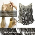 thumbnail image 2 of 20” Invisible Wire Hair Extensions Miracle Secret Fish Line Hairpieces Silky Straight Synthetic hair, 2 of 4
