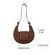 thumbnail image 3 of Bolso bandolera de un solo hombro para mujer | Bolso bandolera de piel de gran capacidad | Bolso multicompartimento para el trabajo, viajes y estudios, 3 of 3