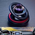 thumbnail image 3 of Rirozkan Solar Car Air Freshener, Rotating Double Ring Hanging Ornament, Aromatherapy Decor, Sun Powered Continuous Scent for Vehicle Interior Rearview Mirror, 3 of 6