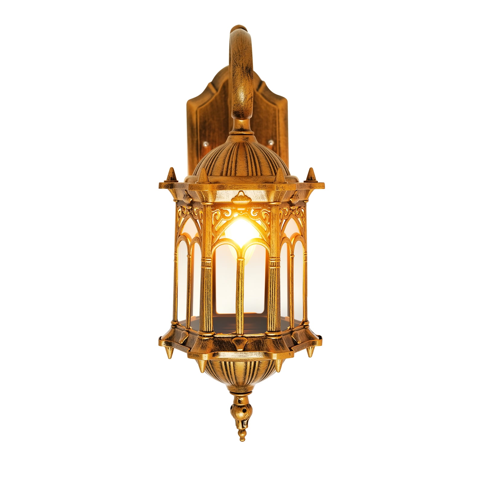 110V Retro Exterior Wall Mount Light Fixture Lantern Sconce Porch Garden Lamp for Indoor and Outdoor