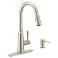 thumbnail image 2 of Moen Trew Spot Resist Stainless Single Handle Pulldown Kitchen Faucet, 2 of 5