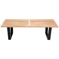 thumbnail image 1 of Banco con plataforma de madera de mediados de siglo de LeisureMod - 4 pies LeisureMod NB48NW, 1 of 2