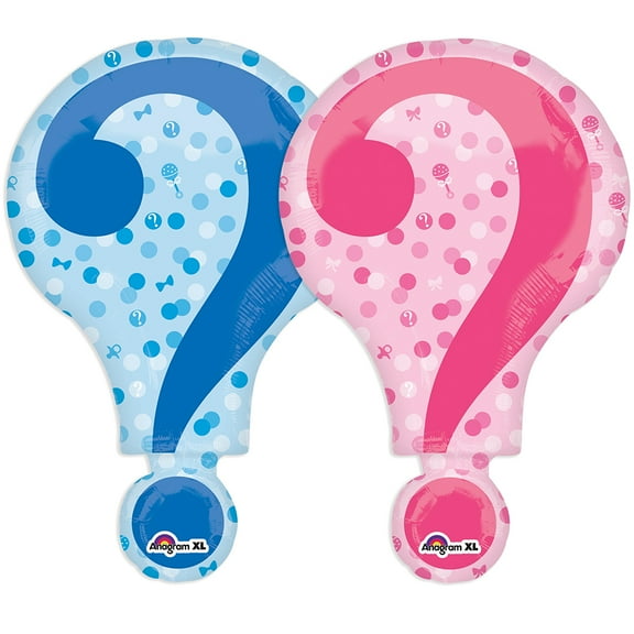 Gender Reveal 28" Balloon (Each) - Baby Shower Party Supplies