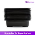 thumbnail image 3 of BUDDY PACK Reusable Food Storage Container With Lid for Meal Prep, BPA Free, Made in Korea, 50 Pack, 17 oz, 3 of 10